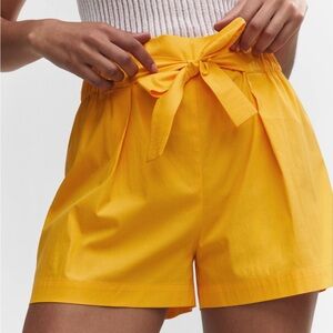 Koton Women’s Orange Tie Waist Shorts